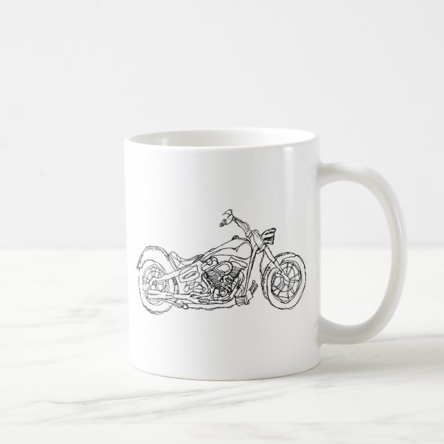 Motorrad Tasse (Rechts)