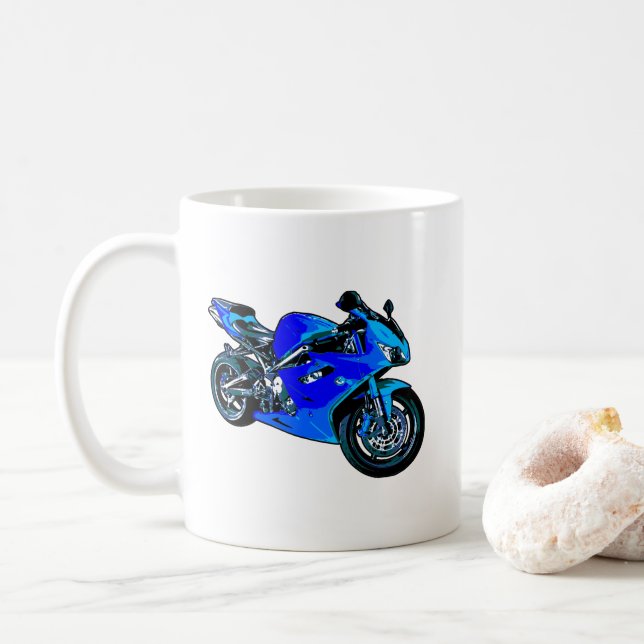 Motorrad-Tasse Kaffeetasse (Mit Donut)