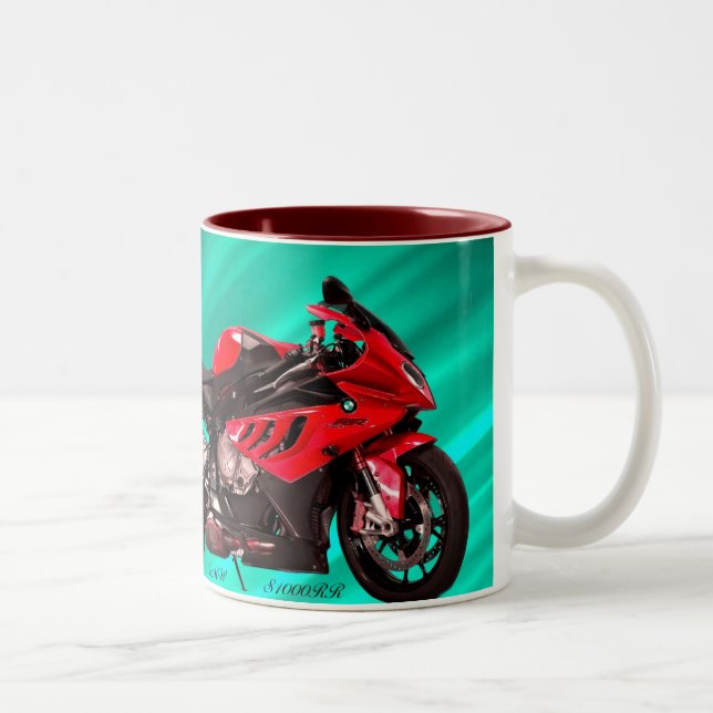 Motorrad-Tasse Zweifarbige Tasse (Rechts)