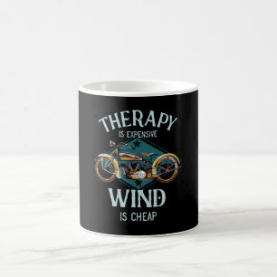 Motorrad-Therapie Wind Vintag Biker Geschenk Kaffeetasse