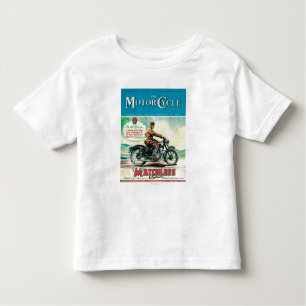 Motorrad-Titelseite Kleinkind T-shirt