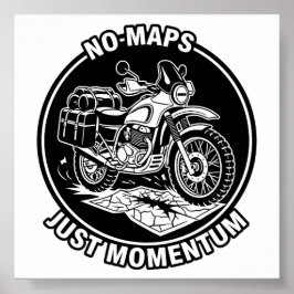 Motorrad-Touring-Freiheitsmentalität Poster