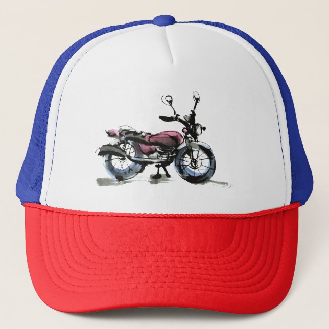 Motorrad Truckerkappe (Vorderseite)