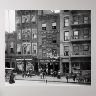 Motorrad u. Fahrrad Sales, 1910 Poster