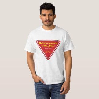 Motorrad-u. Nichtpassen-Rot-Dreieck T-Shirt