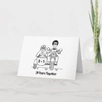 Motorrad und Beiwagen Hochzeit Jubiläum
