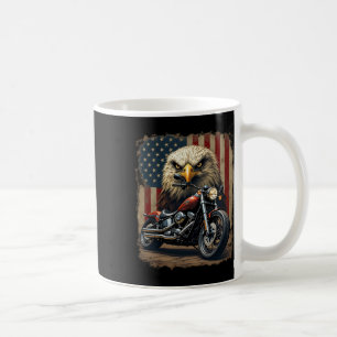 Motorrad USA-Flagge Retro-Biker-Chopper Kaffeetasse