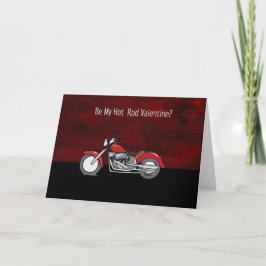 Motorrad-Valentinstag-Karte Feiertagskarte