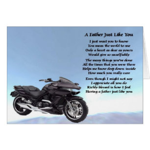 Motorrad-Vater-Gedicht