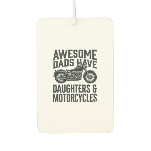 Motorrad-Vater-Töchter-Zitat Vintage-Vektor-Desi Autolufterfrischer