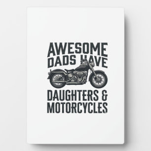 Motorrad Vater Töchter Zitat Vintage Vektor Desi Fotoplatte