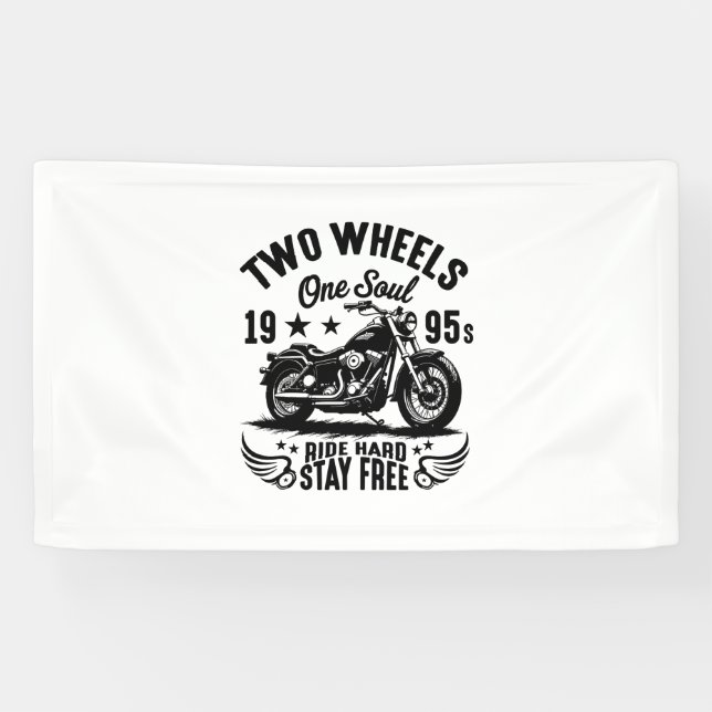 Motorrad-Vintag für 1995 Banner (Horizontal)