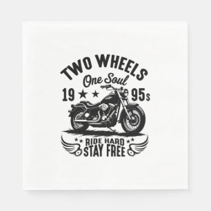 Motorrad-Vintag für 1995 Serviette