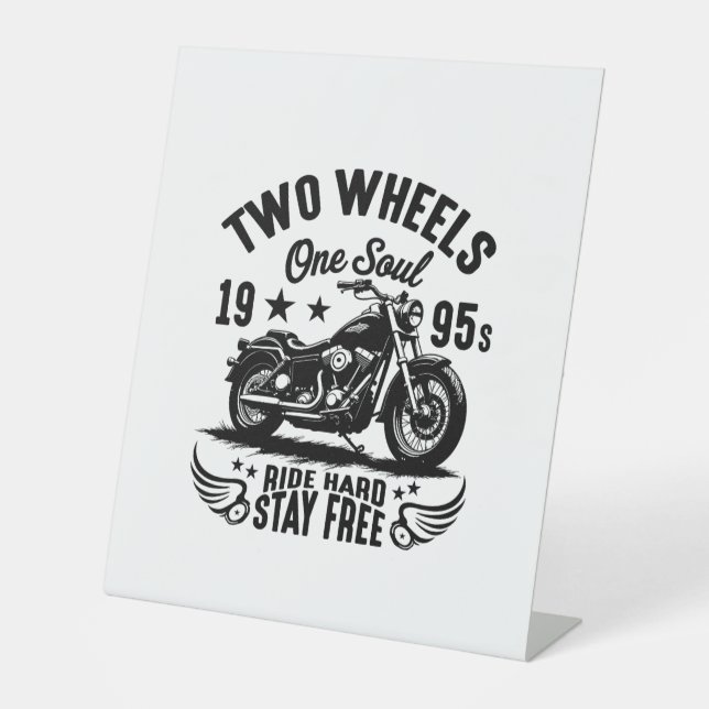 Motorrad-Vintag für 1995 Sockelschild (Vorderseite)