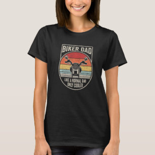 Motorrad Vintag Retro-Fahrrad Vater Geschenk Motor T-Shirt