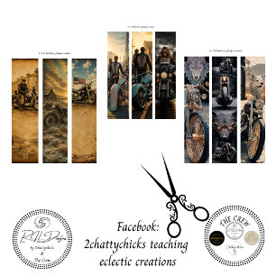 Motorrad-Vintage-Sturgis-Fahrt Handsägen Geschenkpapier Set