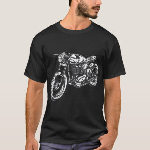 Motorrad-Vintager Motorrad-Entwurf T-Shirt