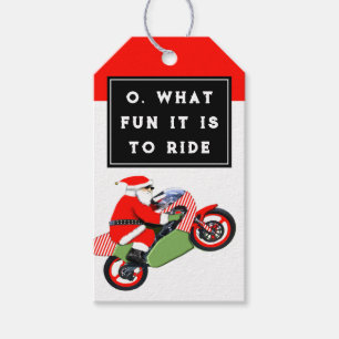 Motorrad Weihnachten Geschenkanhänger
