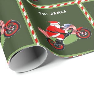 Motorrad Weihnachtsgeschenk Geschenkpapier