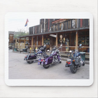 Motorrad-Western-Saal Mousepad