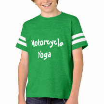 Motorrad-Yoga-Fußball-T - Shirt