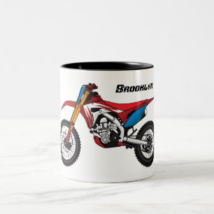 Motorrad Zweifarbige Tasse