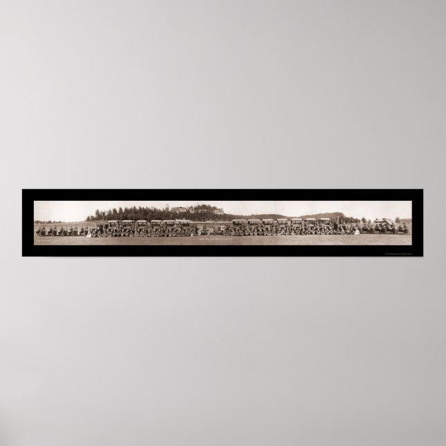 Motorradambulance-Foto 1917 Poster (Vorne)