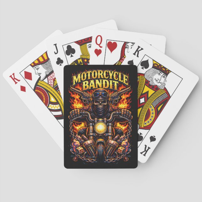 Motorradbandit Spielkarten (Rückseite)