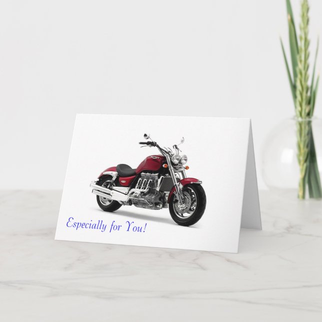 Motorradbild für Grußkarte Karte (Vorderseite)