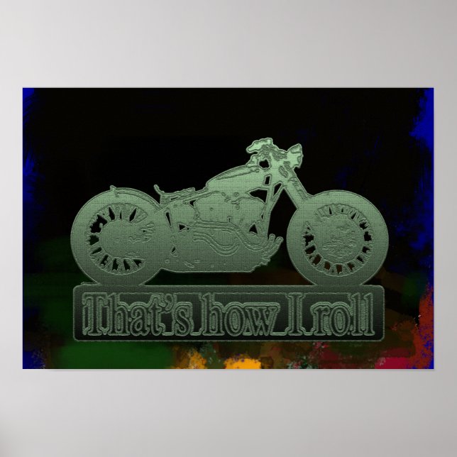 Motorraddekor Poster (Vorne)