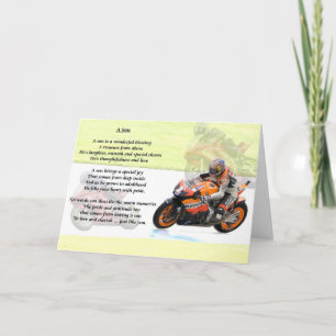 Motorraddesign - Son-Gedicht Karte