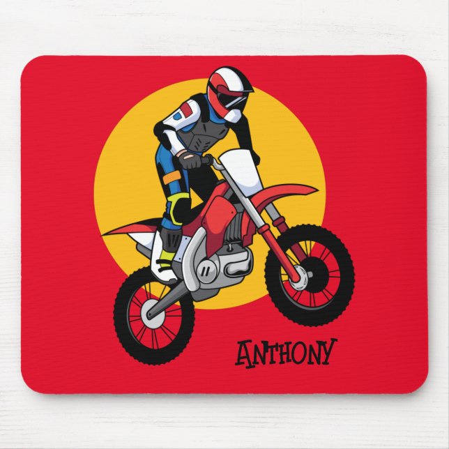 Motorraddrehscheibe für Motorrad anpassen Mousepad (Vorne)