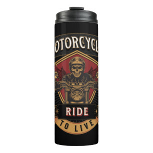 Motorräder für den Skull-Verkehr, Fahrt zum Leben Thermosbecher