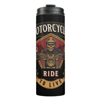 Motorräder für den Skull-Verkehr, Fahrt zum Leben Thermosbecher