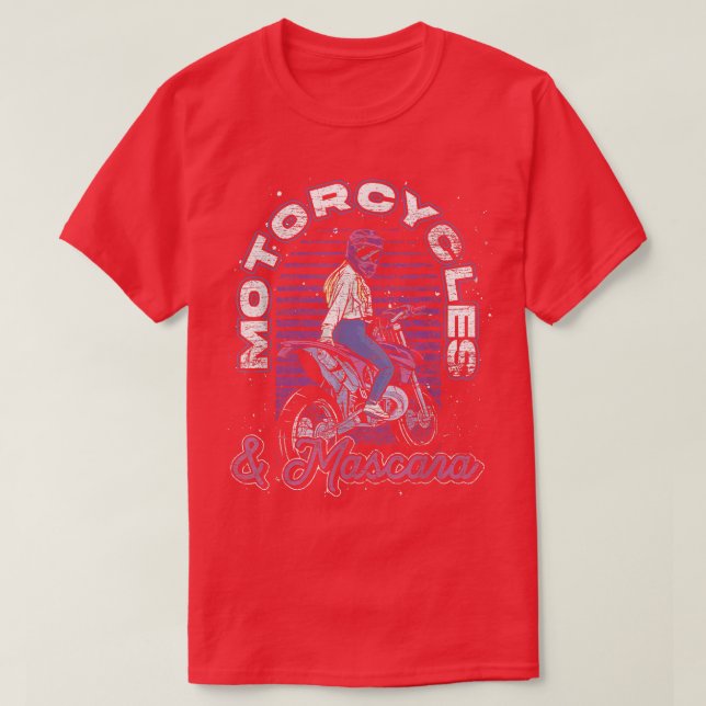 Motorräder und Mascara T-Shirt (Design vorne)