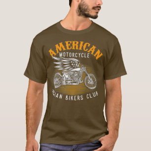 Motorradfahrer American Motorrad Indischer Club T-Shirt