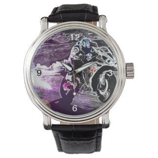 Motorradfahrer Armbanduhr