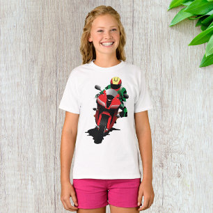 Motorradfahrer auf einem roten Motorrad T-Shirt