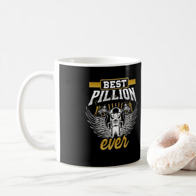 Motorradfahrer Beste Pillion je Kaffeetasse (Mit Donut)