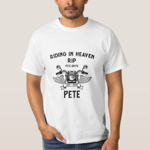Motorradfahrer Biker Beerdigung In Gedenken T-Shirt