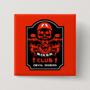 Motorradfahrer Club Button
