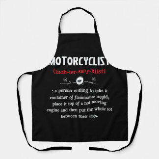 Motorradfahrer - Definition für Fahrräder Schürze