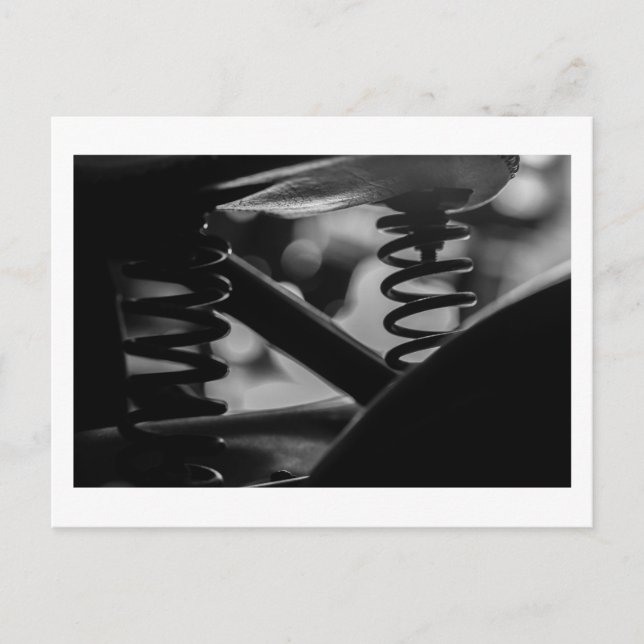 Motorradfahrer Details Postkarte (Vorderseite)