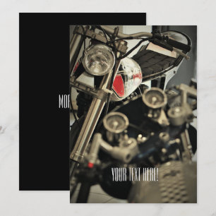 Motorradfahrer Einladung