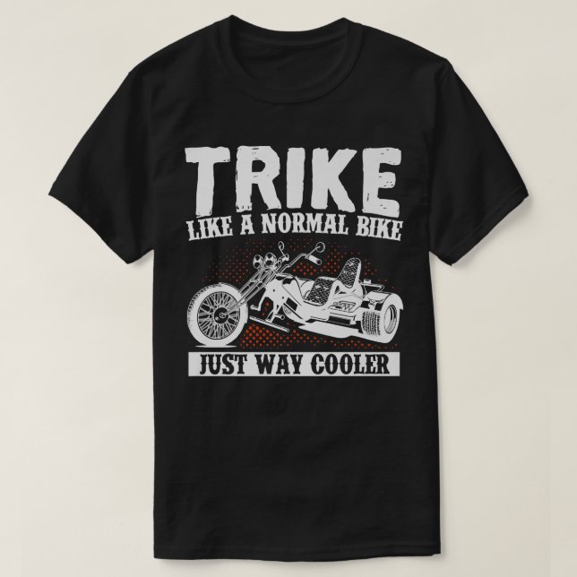 Motorradfahrer fahren wie ein normales Fahrrad T-Shirt (Design vorne)