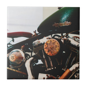 Motorradfahrer Fliese