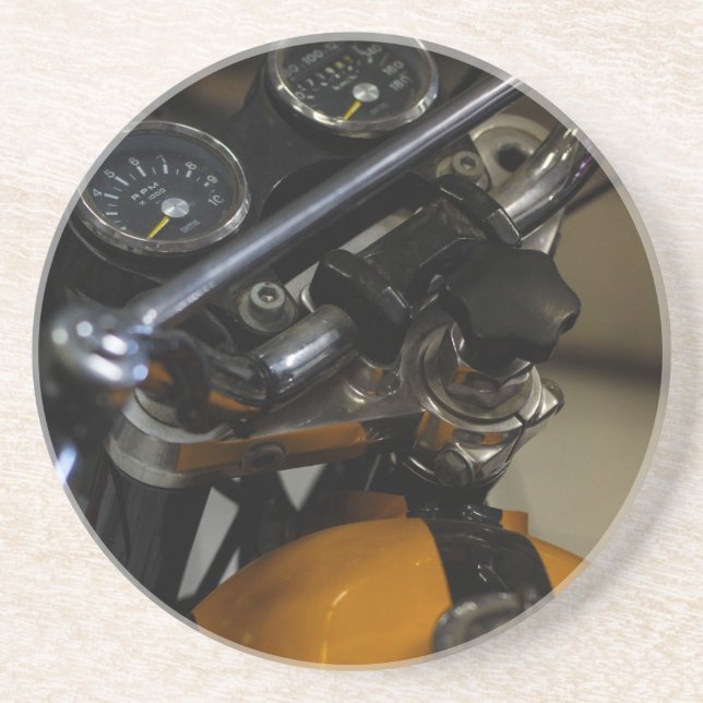 Motorradfahrer Getränkeuntersetzer (Vorne)