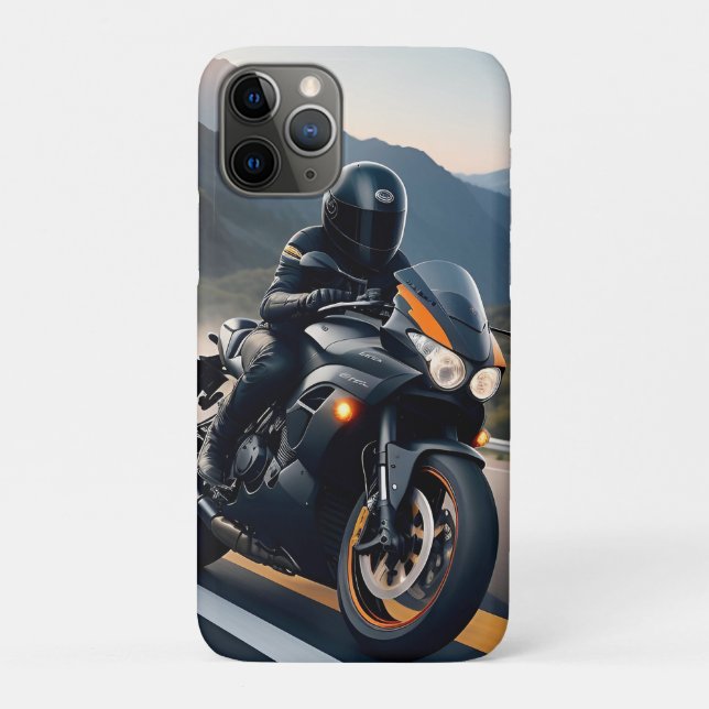 Motorradfahrer Hochleistungsbike Case-Mate iPhone Hülle (Rückseite)