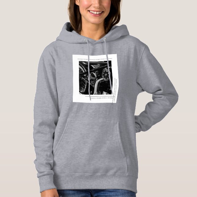 Motorradfahrer Hoodie (Vorderseite)