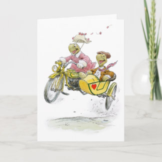 Motorradfahrer-Jubiläumskarte Karte